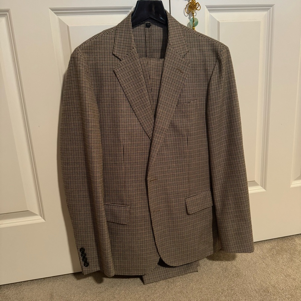 J. Crew 40s Houndstooth Suit